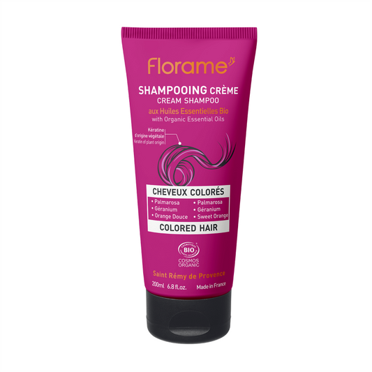 FLORAME - Organic Cream Shampoo for Colored Hair - Nourish & Protect Your Locks! 🌿✨
