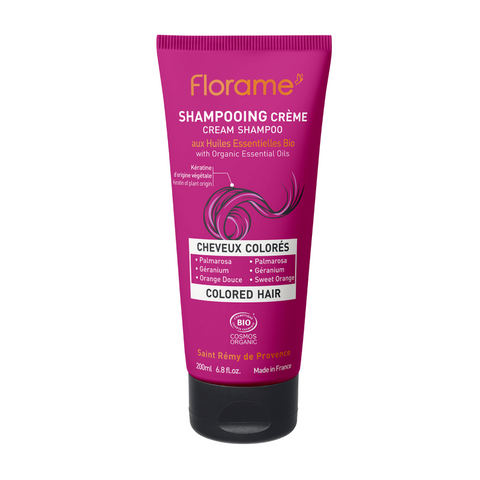 Shampoing crème BIO pour Cheveux colorés - 200ml - Florame