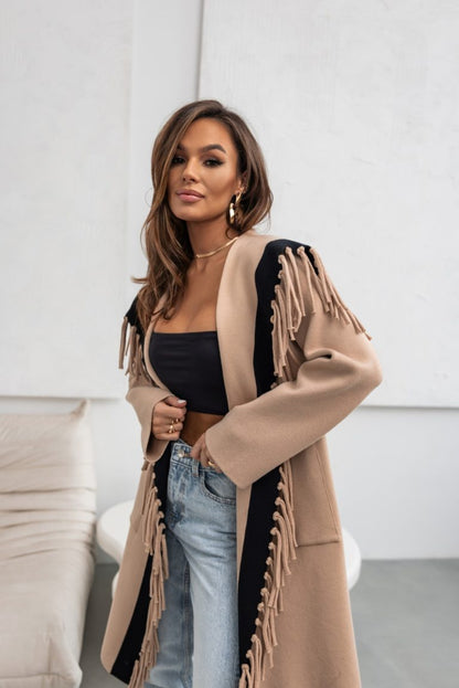 Twój Styl od P. - Frędzlowy Kardigan - Przytulny Styl na Każdą Okazję 🧥✨