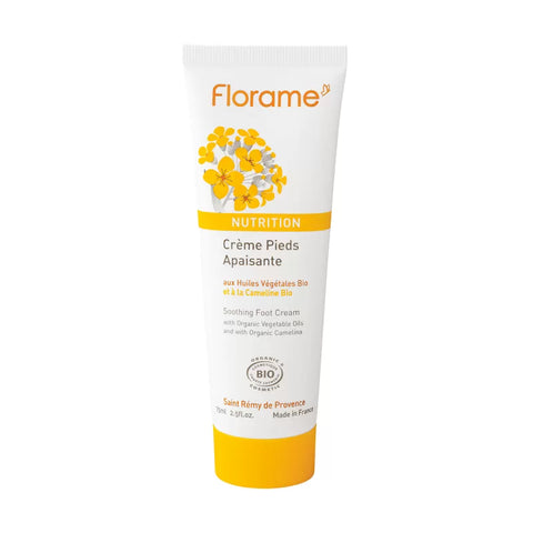 Crème Apaisante BIO pour les pieds, Gamme Nutrition à la Cameline - 75ml - Florame