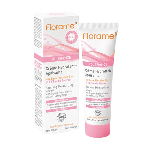 Crème hydratante BIO, Apaisante - Tolérance - 50ml - Florame