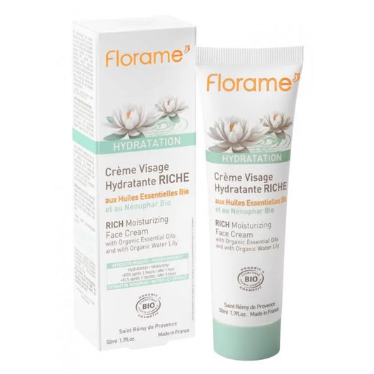 Florame Crème Hydratante RICHE Bio: Nourrit et Apaise Intensément les Peaux Sèches 🌿✨