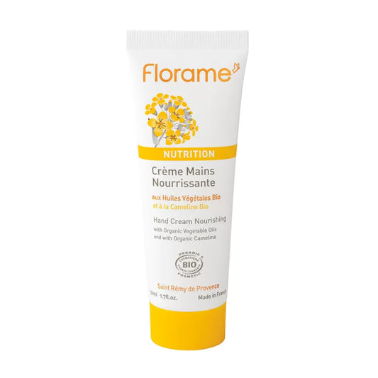 Crème Nourrissante BIO pour les mains, Nutrition à la Cameline - 50ml - Florame