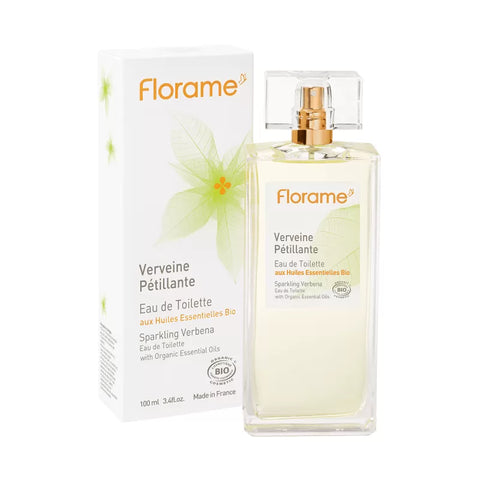 Eau de Toilette aux huiles essentielles Bio, Verveine pétillante - 100ml - Florame