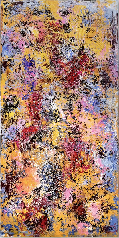 Natalia Brooks - Tankers kredsløb - 100x50 (akryl, lærred)