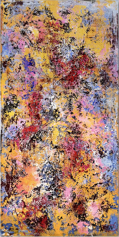 Natalia Brooks - Tankers kredsløb - 100x50 (akryl, lærred)