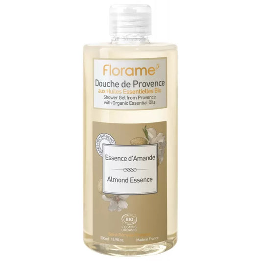 Gel douche de Provence BIO, Essence d'Amande - 500 ou 1000ml - Florame