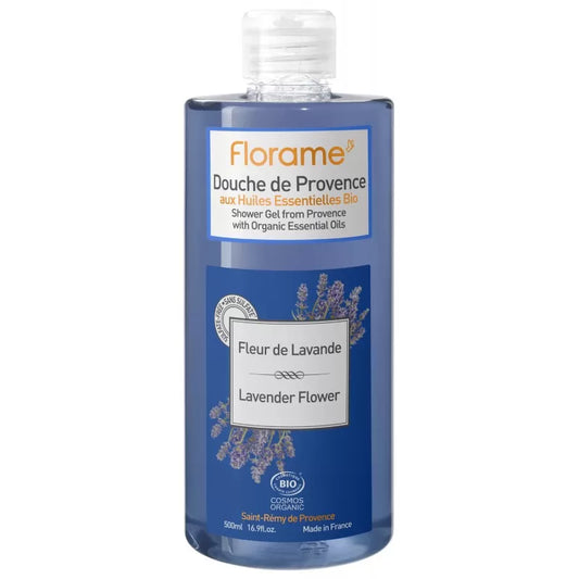 Gel douche de Provence BIO, Fleur de Lavande - 500 ou 1000ml - Florame