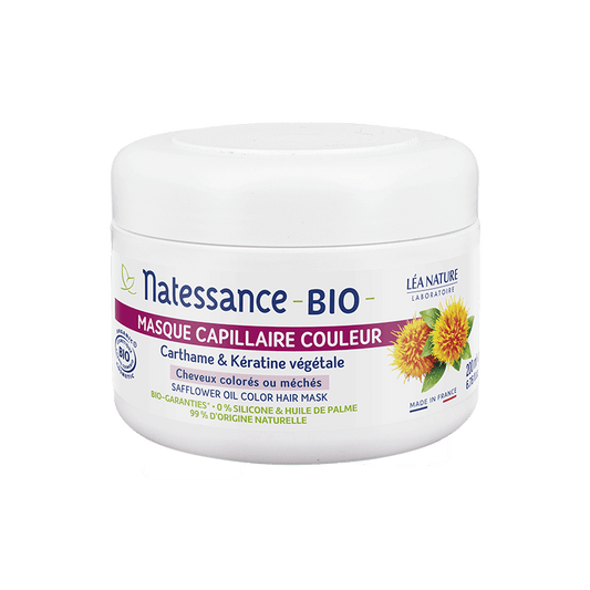 🌼 Natessance® Organic Safflower Color Protection Hair Mask - 250ml 🌼