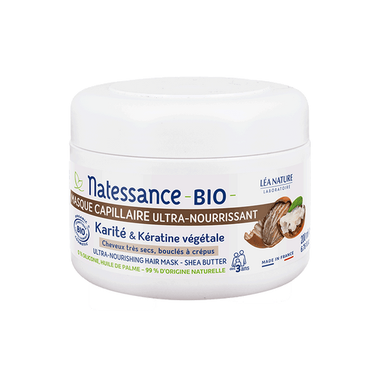 🌿 Natessance® Ultra-Nourishing Hair Mask with Organic Shea Butter - 200ml 🌿