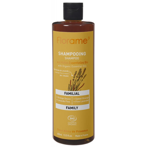 Shampoing Familial BIO, aux huiles essentielles apaisantes et stimulantes - 400ml - Florame