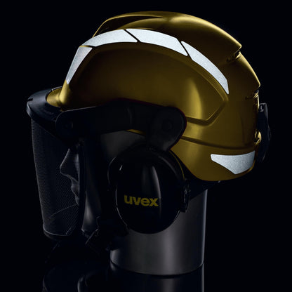uvex pheos forestry Schutzhelm gelb- Speziell für Forstarbeit