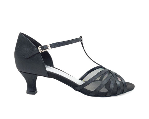 Grace Bliss Tanzschuhe in Schwarz Satin