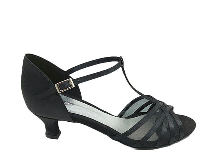 Grace Bliss Tanzschuhe in Schwarz Satin