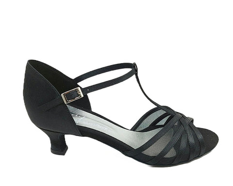 Grace Bliss Tanzschuhe in Schwarz Satin