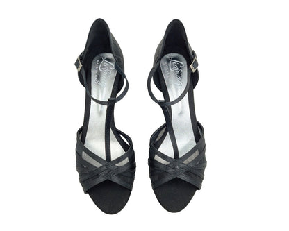 Grace Bliss Tanzschuhe in Schwarz Satin