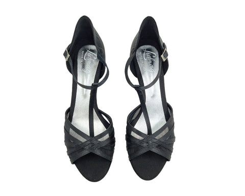 Grace Bliss Tanzschuhe in Schwarz Satin