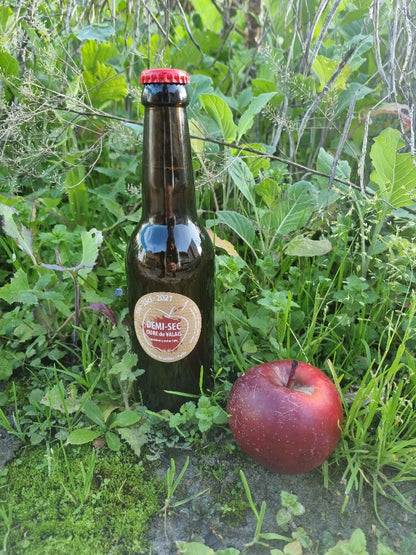 Cidrerie du Valais – Håndværk Demi-Sec Cider 33cl 🍏🍎 | 100% Naturlig, Sulfitfri