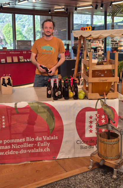 Cidrerie du Valais – Håndværk Demi-Sec Cider 33cl 🍏🍎 | 100% Naturlig, Sulfitfri