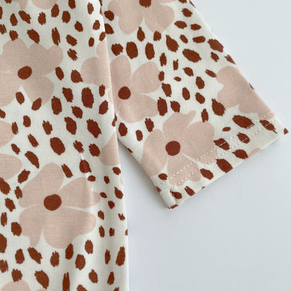 Floral Bodysuit with Elegant Collar