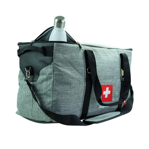 Swiss Ethno Cooling Bag XL – Kühltasche mit Schultergurt & Bieröffner