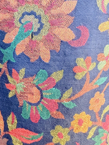 AISHITERU - Elvéra Kani Cashmere Shawl - Midnight Bloom: Luxurious wrap ✨🧣