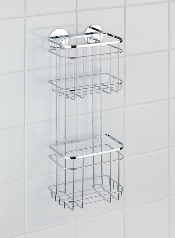 Turbo-Loc Wandregal 2 Etagen Edelstahl