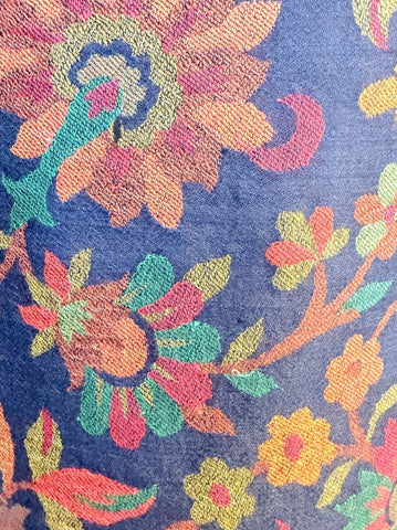 AISHITERU - Elvéra Kani Cashmere Shawl - Midnight Bloom: Luxurious wrap ✨🧣