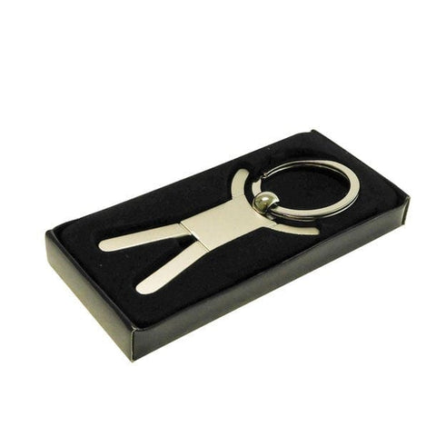 Happy Schlüsselanhänger aus Metall – Menschenfigur
