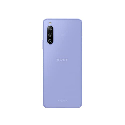 Sony Xperia 10 IV (5G Smartphone, 6 Zoll, OLED-Display , Dreifach-Kamera, 3,5-mm-Audioanschluss, 5.000mAh Akku, Dual SIM hybrid) 24+6 Monate Garantie [Amazon Exklusiv] lavendel