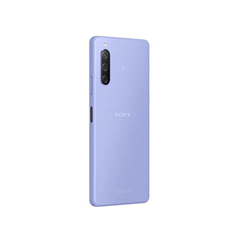 Sony Xperia 10 IV (5G Smartphone, 6 Zoll, OLED-Display , Dreifach-Kamera, 3,5-mm-Audioanschluss, 5.000mAh Akku, Dual SIM hybrid) 24+6 Monate Garantie [Amazon Exklusiv] lavendel