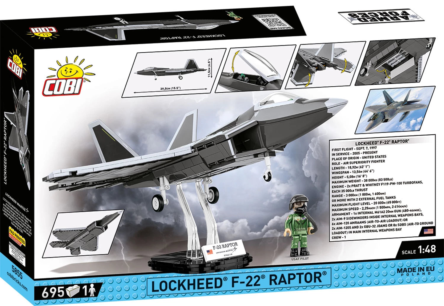 Lockheed F-22 Raptor / 695 pcs.