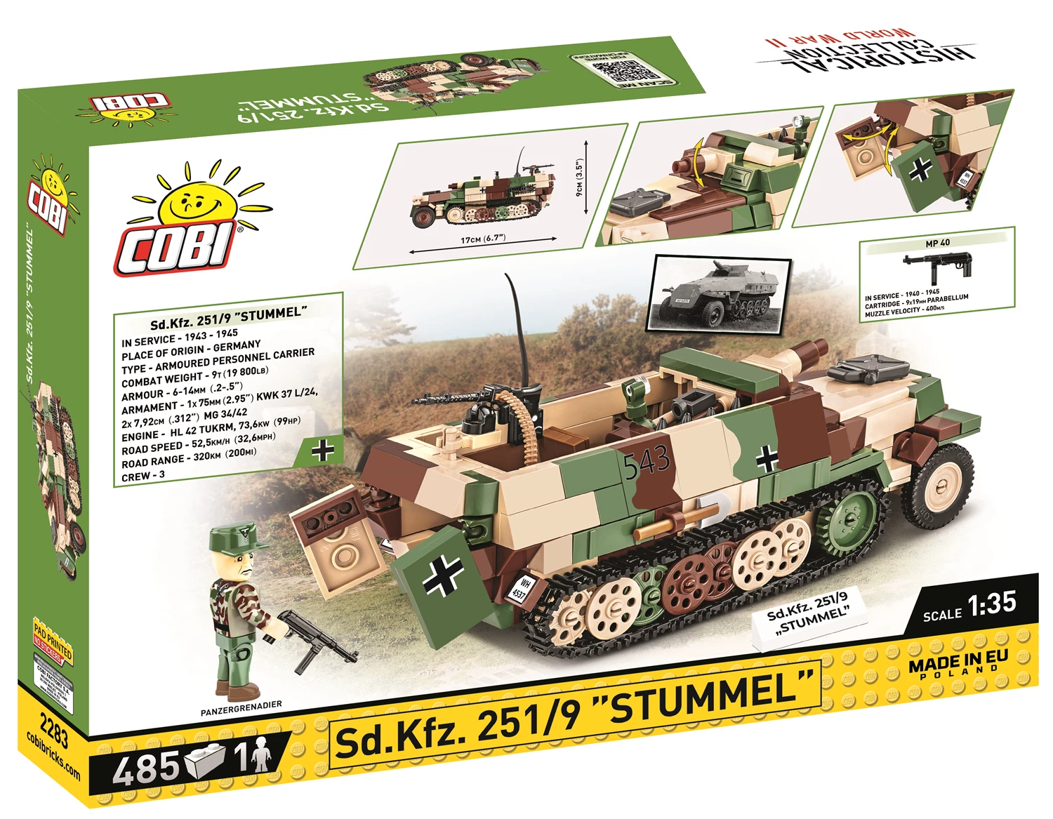 Sd.Kfz.251/9 'Stummel' / 485 pcs