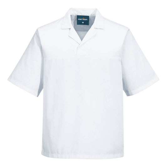 Portwest Baker's Hemd ohne Tasche S/S – 2209 – Weiss