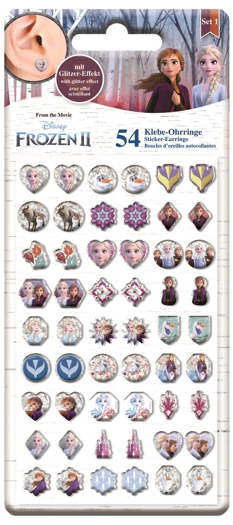 Sticker Earrings Frozen 2 Klebe-Ohrringe