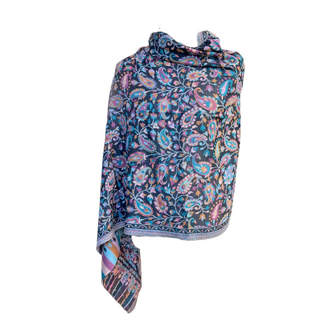 AISHITERU - Zaylen Kani Cashmere Shawl Nocturne Paisley - Midnight Luxury ✨🧣