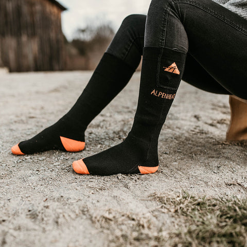 ALPENHEAT - Calzini Riscaldati FIRE-SOCK APP Cotone - Rimani Caldo e Confortevole! 🔥🧦