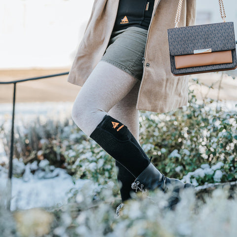 ALPENHEAT - Calze Riscaldate FIRE-SOCK APP Lana - Rimani Confortevole e Caldo Tutto il Giorno! 🔥🧦✨