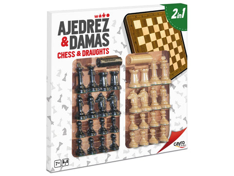 Schach & Dame Holzedition