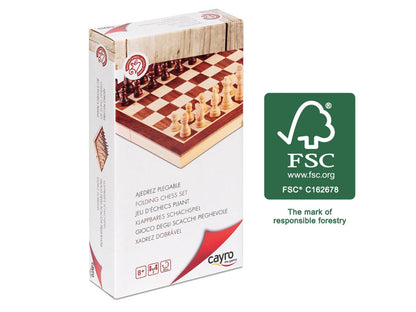 FSC Schach klappbar 30x30 cm