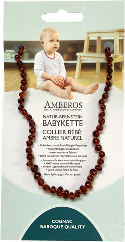 NaturBernsteinBabykette COGNAC