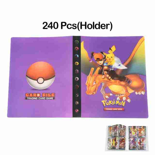 240Pcs Halter Album Spielzeug Sammlungen Pokemon Karten Album Buch neue geladenen Liste Spielzeug Geschenk für Kinder