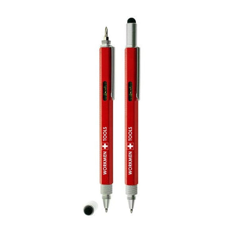 Workman's Multi Tool 8-in-1 Konstruktionsstift – Messing, Wasserwaage & Touch