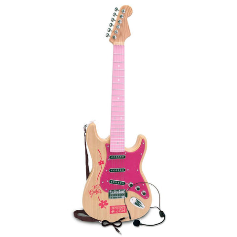 Elektronische Rockgitarre pink