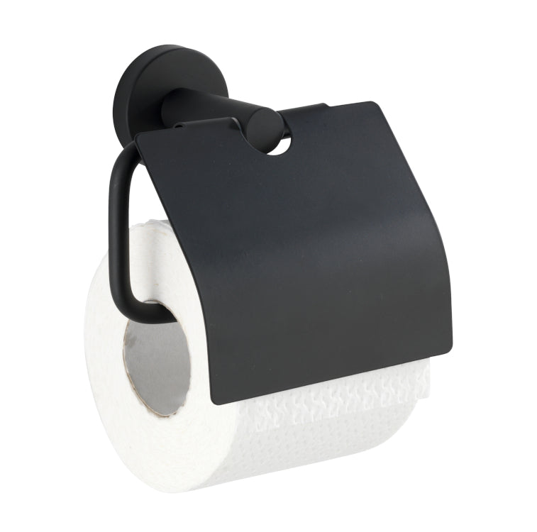 Papierrollenhalter Bosio mit Deckel Black