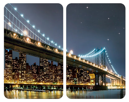 Glasabdeckplatten Universal Brooklyn Bridge 2er