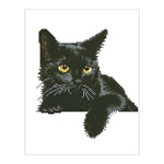 Diamond Painting Schwarze Katze