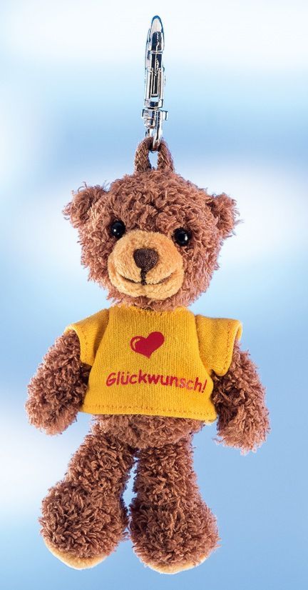 Anhänger Teddy "Herzlichen Glückwunsch"