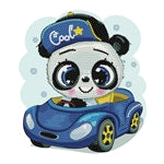 Diamond Painting Panda Auto