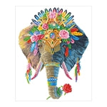 Diamond Painting Bohemian Elefant
